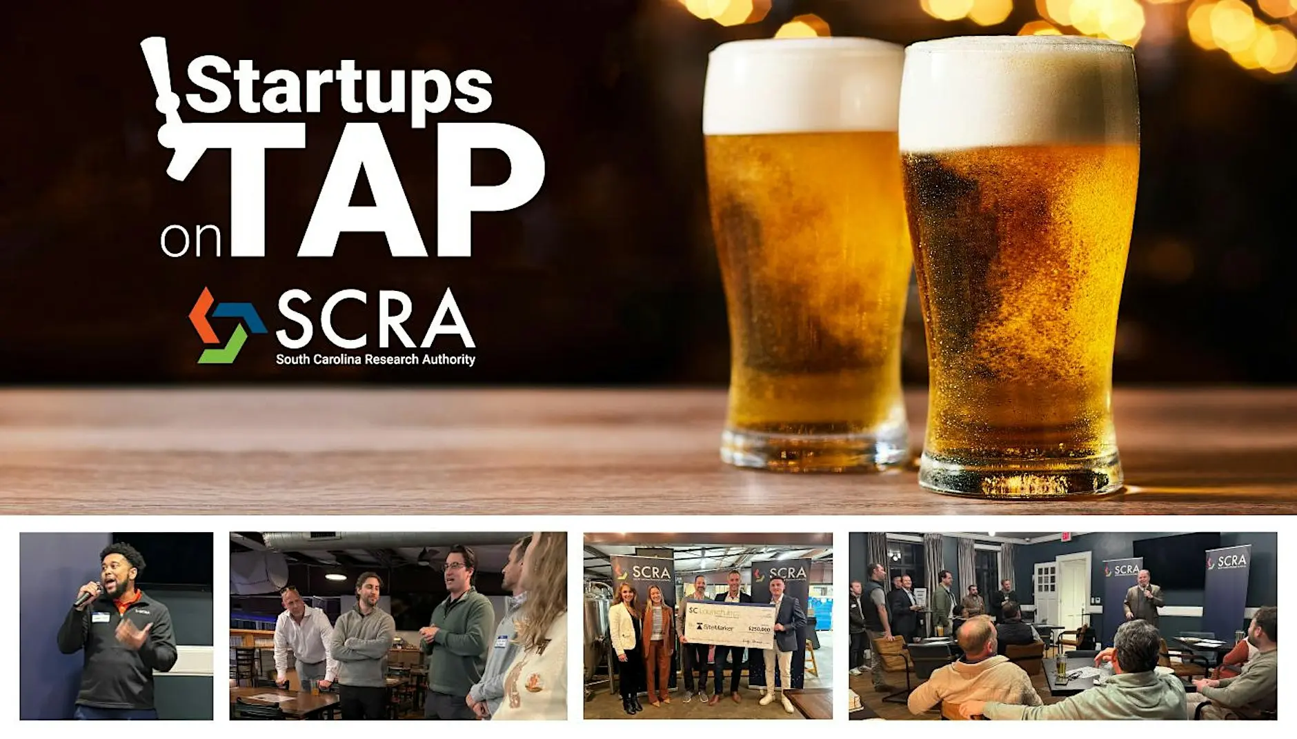 Startups on Tap event graphic