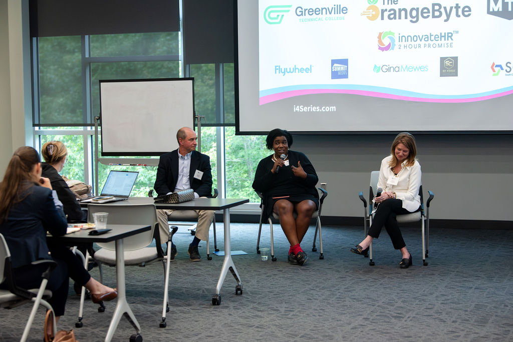 Picture of panelists for the event